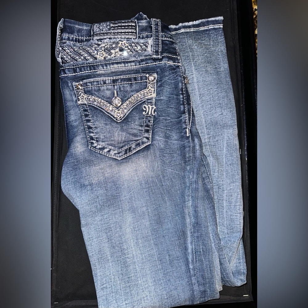 Miss Me jeans, American themed, size 26